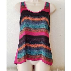 SWS Hot Pink Multicolored Tank